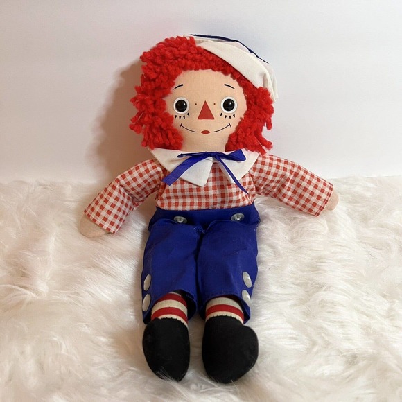 Vintage Knickerbocker Raggedy Andy Doll Toy Plush Doll - Picture 6 of 6
